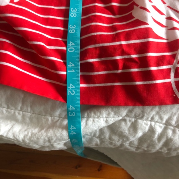 *SOLD* Vintage red white monstera print day dress - Picture 15 of 16